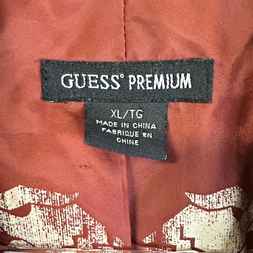 GUESS Black Corduroy Sport Coat Blazer Jacket Size XL Classic Tailored